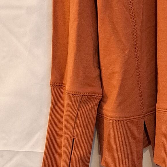 NWT AMAZON ESSENTIALS Studio Terry Long-Sleeve Funnel Neck Sweatshirt Caramel/L - Picture 7 of 12